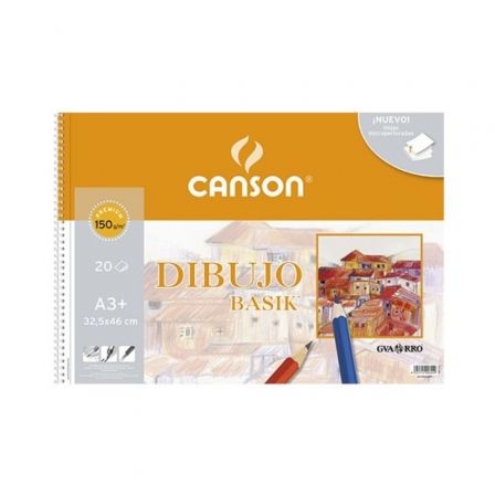 Canson Bloc de Dibujo Basik A3+ de 20 Hojas de 150 g/m²